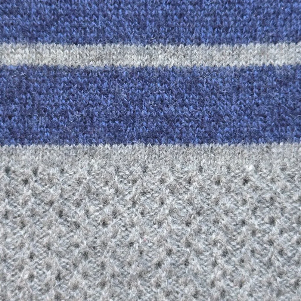 Qi Cashmere Scarf Grey Blue